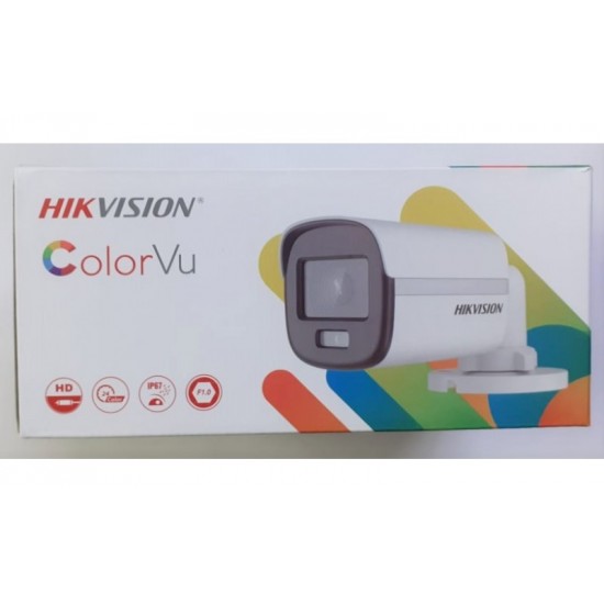 HIKVISION 2MP BULLET COLORVU CAMERA WITH MIC DS-2CE10DF0T-PFS
