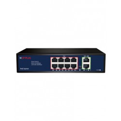 CP PLUS 8+2 PORT GIGA UPLINK POE SWITCH